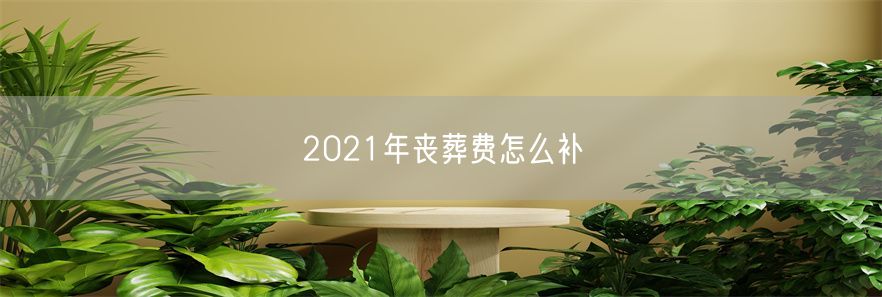 2021年丧葬费怎么补