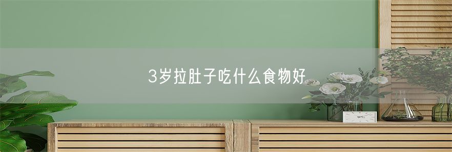3岁拉肚子吃什么食物好(1)