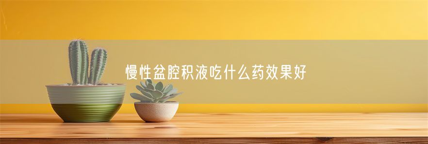 慢性盆腔积液吃什么药效果好(1)