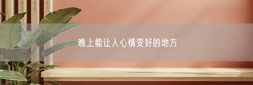 晚上能让人心情变好的地方(1)