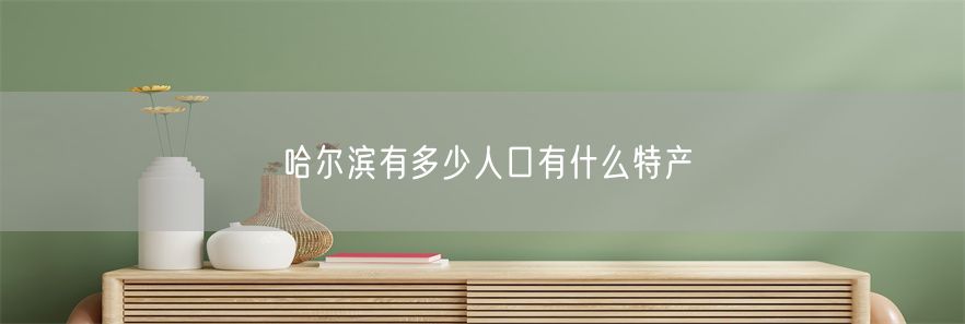 哈尔滨有多少人口有什么特产(1)