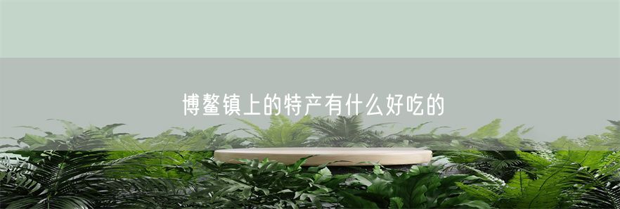博鳌镇上的特产有什么好吃的
