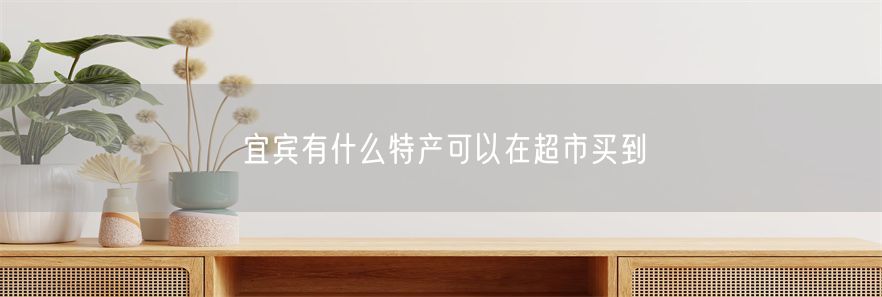 宜宾有什么特产可以在超市买到