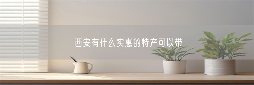 西安有什么实惠的特产可以带(1)