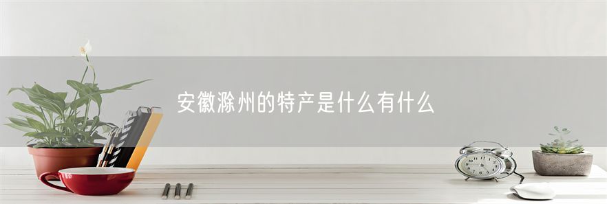 安徽滁州的特产是什么有什么(1)