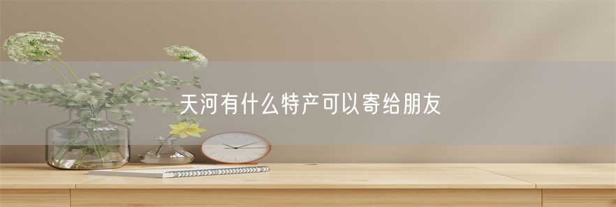 天河有什么特产可以寄给朋友(1)