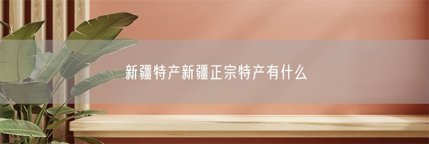 新疆特产新疆正宗特产有什么(1)
