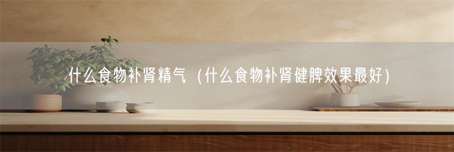 什么食物补肾精气（什么食物补肾健脾效果最好）(1)