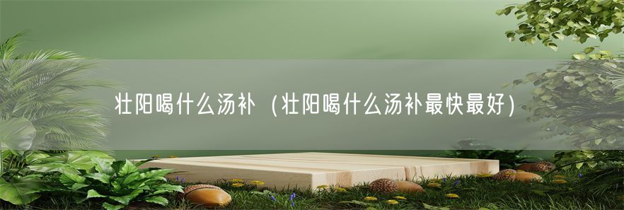 壮阳喝什么汤补（壮阳喝什么汤补最快最好）(1)