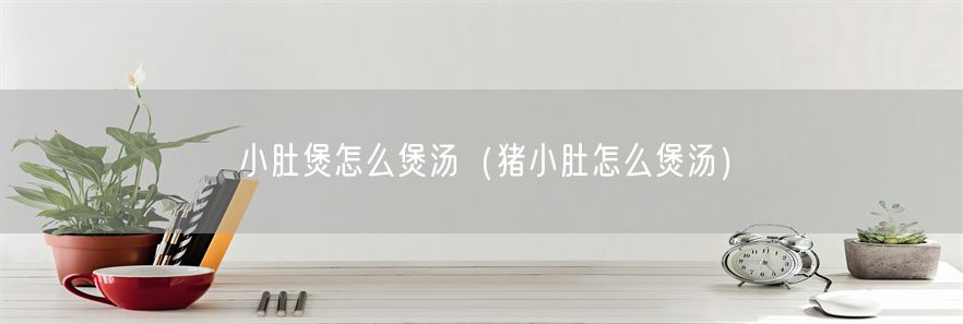 小肚煲怎么煲汤（猪小肚怎么煲汤）(1)