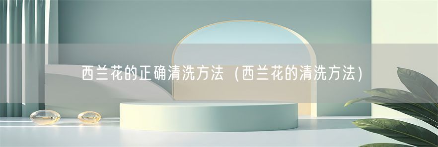 西兰花的正确清洗方法（西兰花的清洗方法）(1)