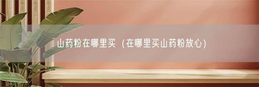 山药粉在哪里买（在哪里买山药粉放心）(1)