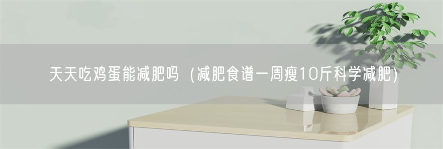 天天吃鸡蛋能减肥吗（减肥食谱一周瘦10斤科学减肥）(1)