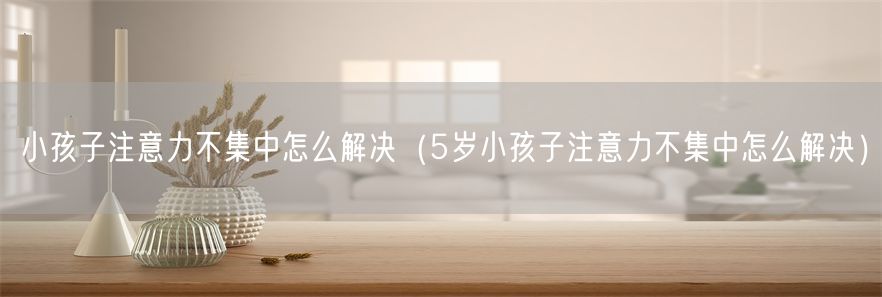 小孩子注意力不集中怎么解决（5岁小孩子注意力不集中怎么解决）(1)