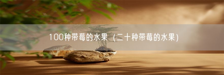 100种带莓的水果（二十种带莓的水果）(1)