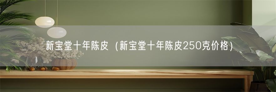 新宝堂十年陈皮（新宝堂十年陈皮250克价格）(1)