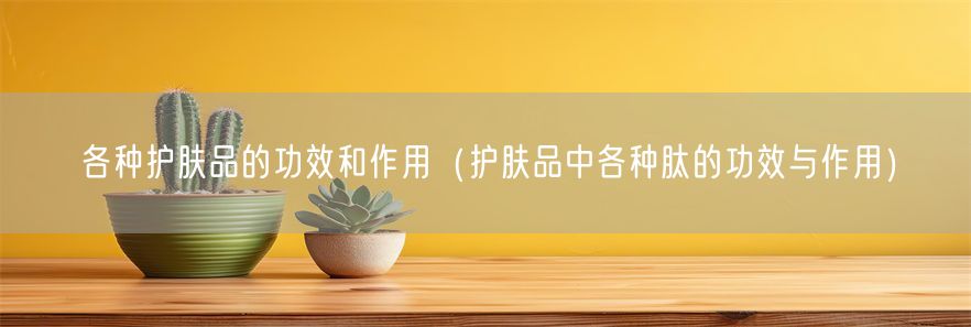 各种护肤品的功效和作用（护肤品中各种肽的功效与作用）(1)