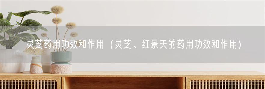 灵芝药用功效和作用（灵芝、红景天的药用功效和作用）(1)