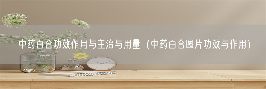 中药百合功效作用与主治与用量（中药百合图片功效与作用）(1)